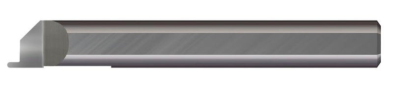 FGF-375-078 Face Grooving Tool, 5/64" Width, .100" Proj, 3/8" Min Bore Dia, 1-1/4" Max Bore Depth, 3/16" Offset, 3/8" Shank Dia, 2-1/2" OAL, Uncoated